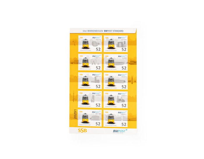 52 Cent Briefmarken 10-er Bogen